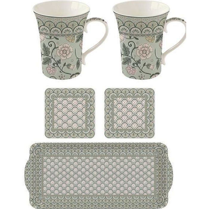 Porcelaine Blanc 10 x 10 x 8 cm 380 ml Mug avec Anse handbemaltes vaisselle en haute qualité premium Gris Villeroy & Boch Manufacture Gris Mug 