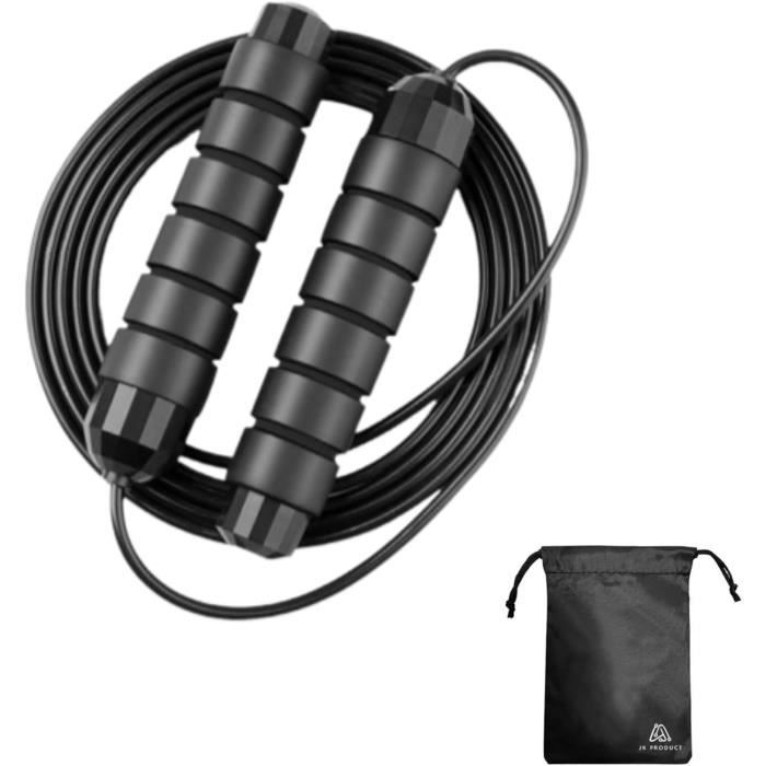 Corde à Sauter Vitesse Avec Roulements à Billes – Longueur 250 Cm Réglable, Crossfit