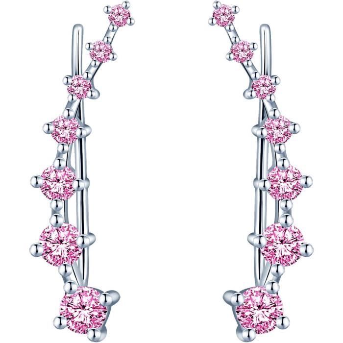 Boucles D'oreilles Clous étoile Tisoro – Argent Sterling 925, Topaze Mystique, Zircone