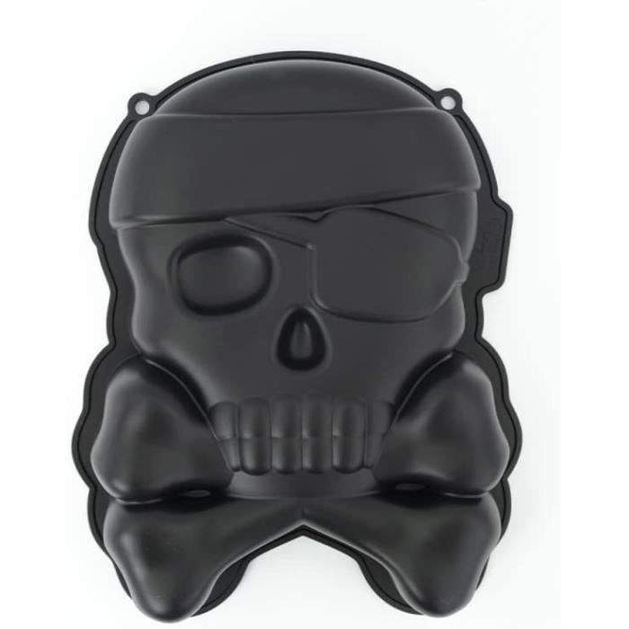 Moule à Bougie 3D Tête De Mort Rose En Silicone | Pour Halloween, DIY, Aromathérapie | 2 Pièces - 4