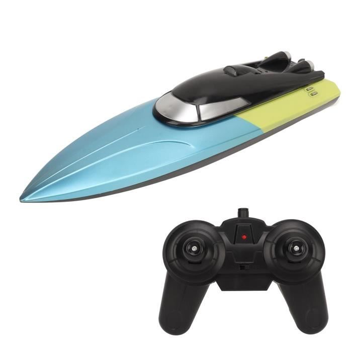 Bateau RC pour enfants 2,4 GHz 25 km/h hors-bord télécommandé à grande