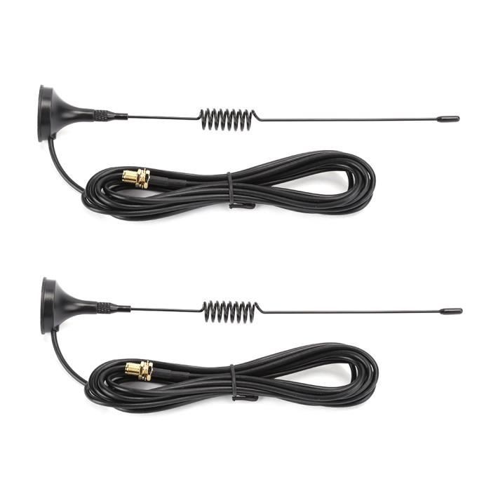 Antenne Magnétique Longue VHF Pour Taxi - Kit Avec Connecteur BNC, Omnidirectionnelle, Noire, Fabrication Taïwan, Neuve Sous Blister