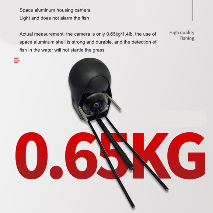 Fish Finder Sondeur Caméra Sous-marine – Écran IPS 5 Pouces, IR Nuit, IP65, Batterie 8000 MAh, Câble 30 M
