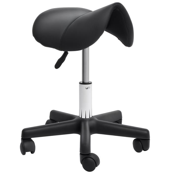 MIADOMODO Tabouret de Travail /à roulettes R/églable Couleur et Set au Choix Rembourrage Doux en Simili Cuir de Tatouag de Bureau de Salon Rouge, 1 Pi/èce Chaise de Cabinet Assise Ronde