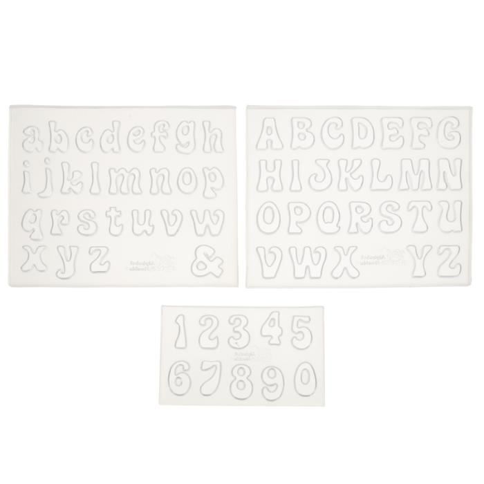 Moule En Silicone 3D Avec Grandes Lettres De L'Alphabet Pour Résine Ou