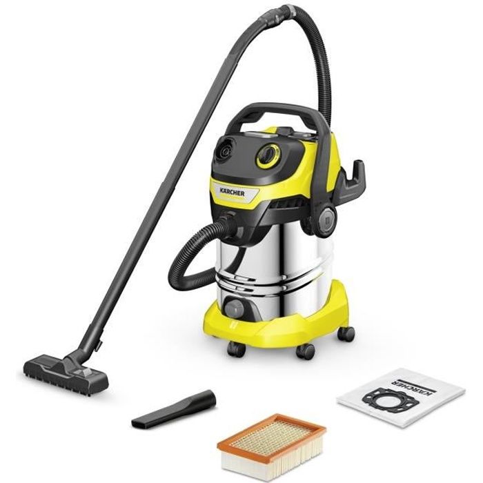 Aspirateur Eau Et Poussières KARCHER WD 5 S V-25/5/22 – 1100 W, Cuve Métal 25 L - vue 6