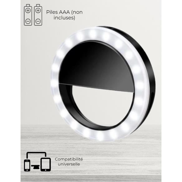 Selfie Ring Light, lampe de téléphone, LED sur Ring Light, éclairage de niveau 3 pour photos