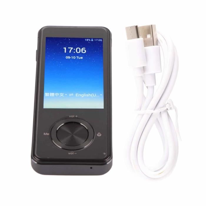 Traducteur Vocal Pro 2025 - 139 Langues, écran 5,5" - Traduction Instantanée, Photo, Hors Ligne - Batterie 2000 MAh