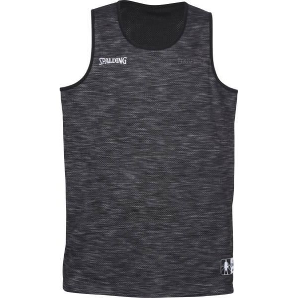 Débardeur réversible de basket-ball Street - SPALDING - Homme - Gris chiné et noir Débardeur réversible de basket-ball Street - SPALDING - Homme - Gris chiné et noir