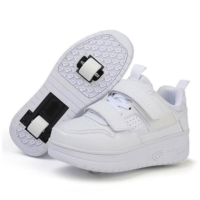 Chaussures à Roulettes Pour Enfants - 2 En 1 Sneakers & Rollers - Roues Rétractables - Taille Enfant - Idée Cadeau