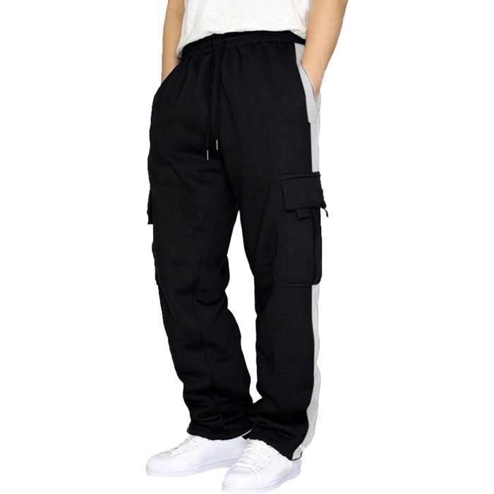 Pantalon De Travail Homme Pantalon Cargo Stretch Decontracte Pantalon Jogging Multipoches Pantalons De Sport Pantalons Noir Noir Cdiscount Sport