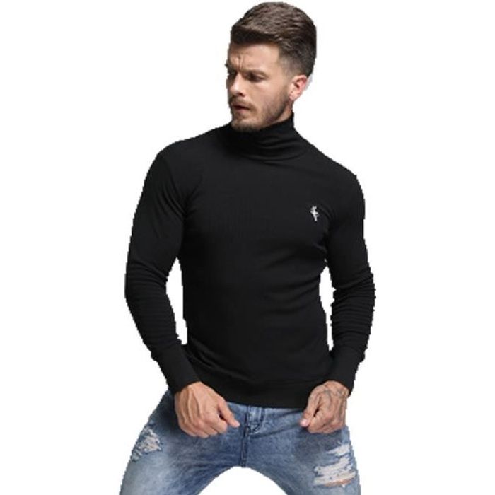 Pull homme Col haut Mouvement et séchage rapide Pull homme