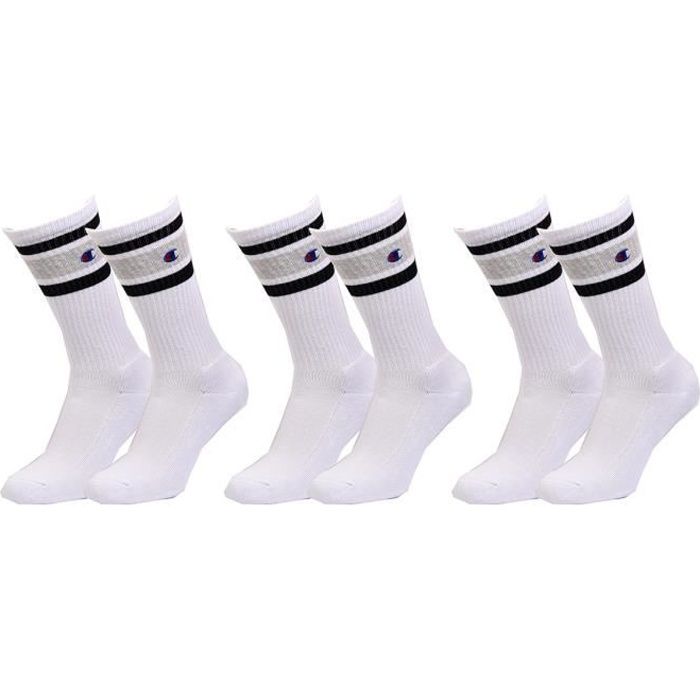 LLot de 10 paires de chaussettes de sport blanche 43-46 - Cdiscount Sport