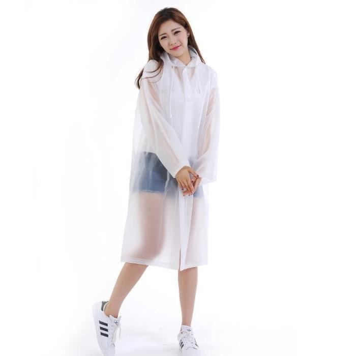 Trench,Manteau de pluie Transparent et imperméable pour femme, 1 pièce ...