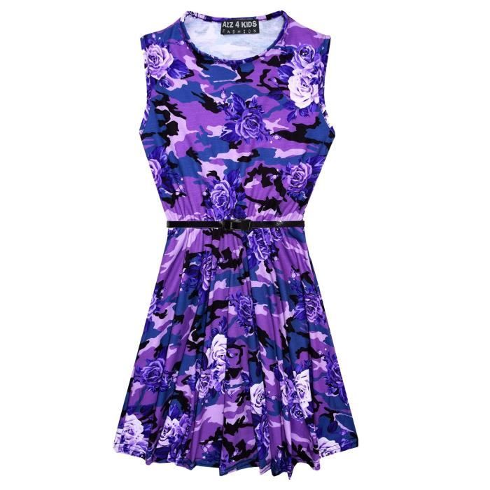 Neuf Vintage Floral Vert Oriental Imprimé Rétro Patineuse sans Manche