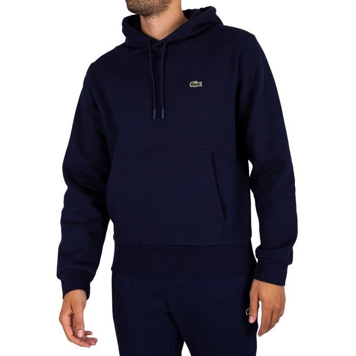 Lacoste Pour des hommes Sweat capuche logo Bleu Bleu