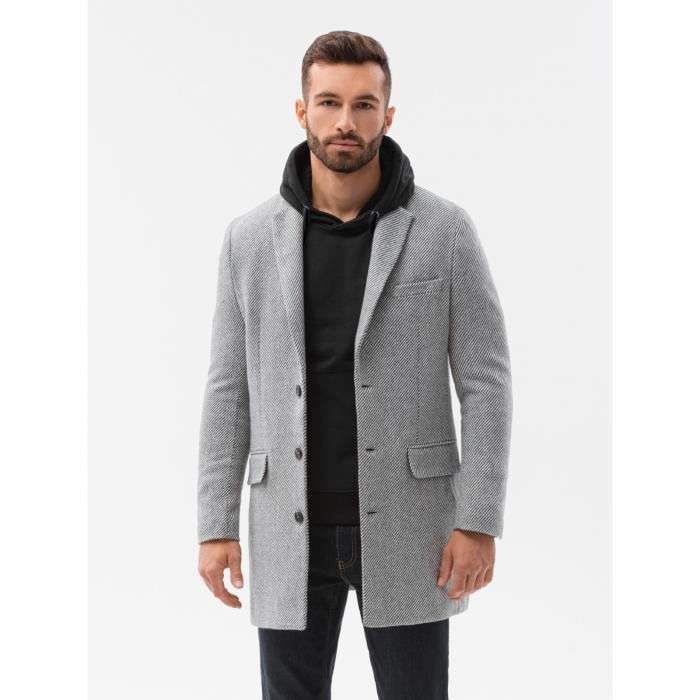 Manteau classique - Ombre - Pour Homme - Gris Gris - Cdiscount