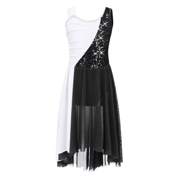 Robe Danse Fille - Justaucorps Strass Pour Lyrique, Patinage, Spectacle