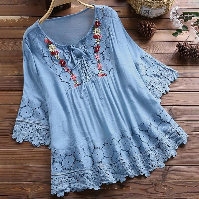 Tunique bleu ciel clearance