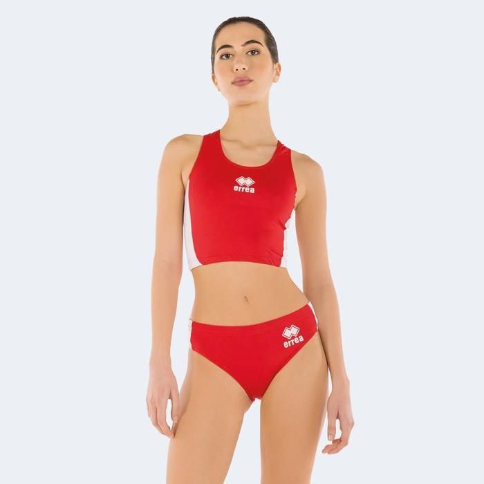 Brassière femme Errea Elaine Extra - rouge/blanc
