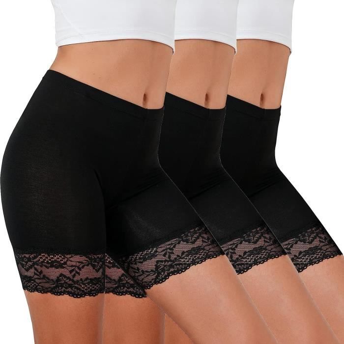 CULOTTE SLIP Shorty Cycliste Femme Panty Anti Frottement Short