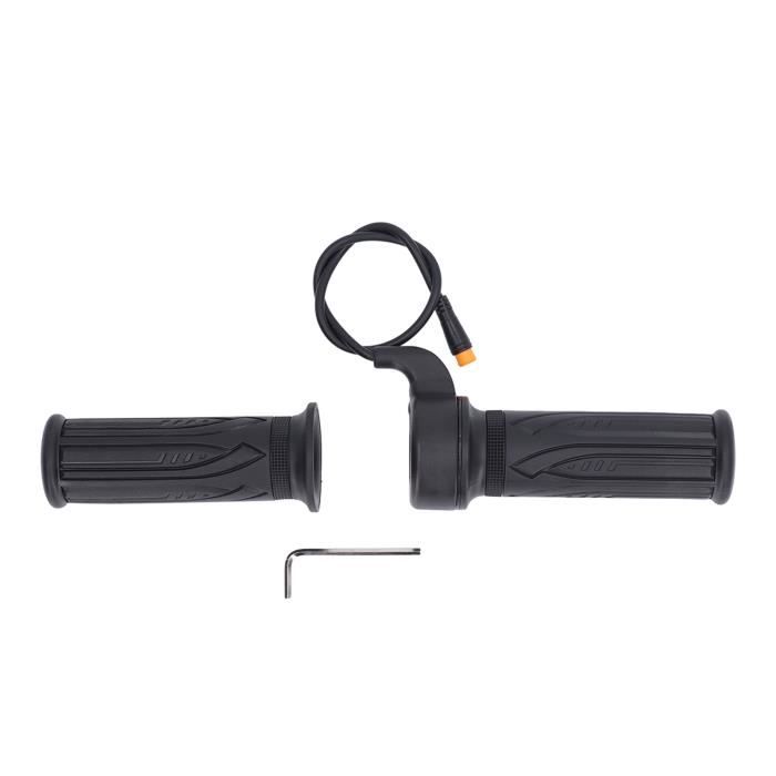 Poignée de contrôle de vitesse pour VTT MXZZAND Blanc Pour guidon de 22,2 mm Résistante à