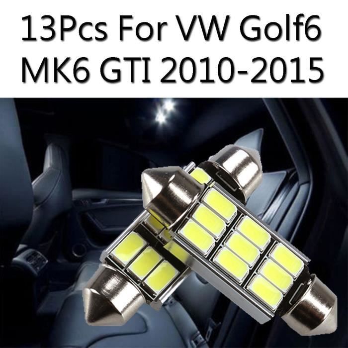 U 13Pcs Voiture Intérieur Ampoule LED Pour VW Golf6 MK6 GTI 20102015 Cdiscount Auto