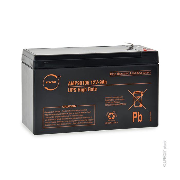 batterie plomb agm hr 12v 9ah 12v 9ah t2 batterie s cdiscount bricolage