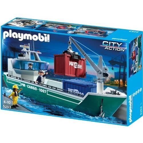 PLAYMOBIL - 5253 - JEU DE CONSTRUCTION - CARGO … - Cdiscount Jeux - Jouets
