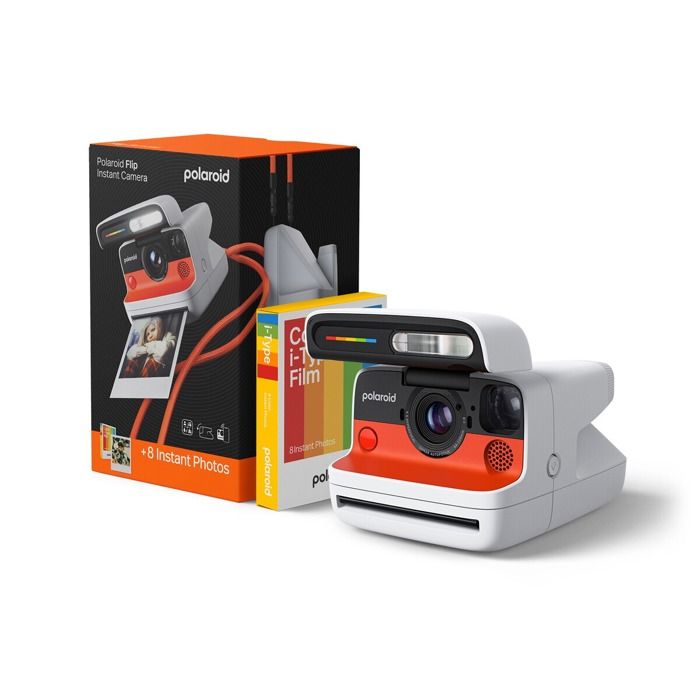 Appareil photo instantané Polaroid Flip Blanc + pack de film couleur 8 photos