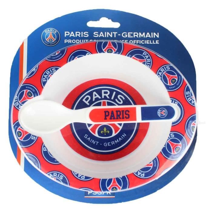 Set Repas PSG Enfant - Assiette, Bol Et Verre (Officiel Paris Saint-Germain)