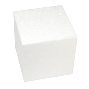 Cube en polystyrène 15x15x15cm rayher