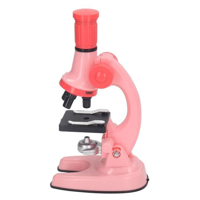 Microscope optique monoculaire 64X-2400X pour élèves du primaire - Idéal pour expériences scientifiques et enseignement de la biologie | Leroy Merlin