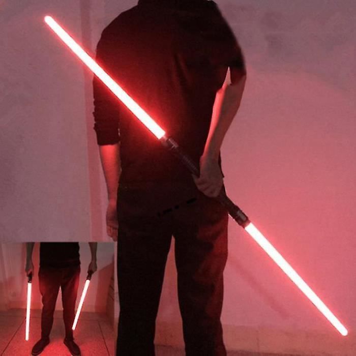 Sabre laser Star Wars en métal détachable pour enfant lumière 5 W haute luminosité avec 1 jeu d'effets sonores et fonction muet 