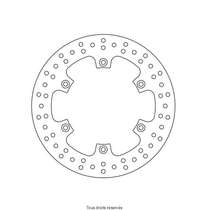 Disque de frein arrière Sifam pour Moto Suzuki 125 DR SM 2008 à 2013 Ã220X118X4mm / AR