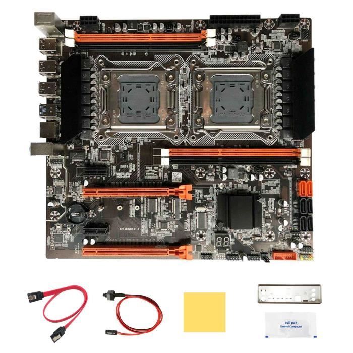 Carte mère X99 double processeur + 2 Xeon et RAM - Accessoires informatique