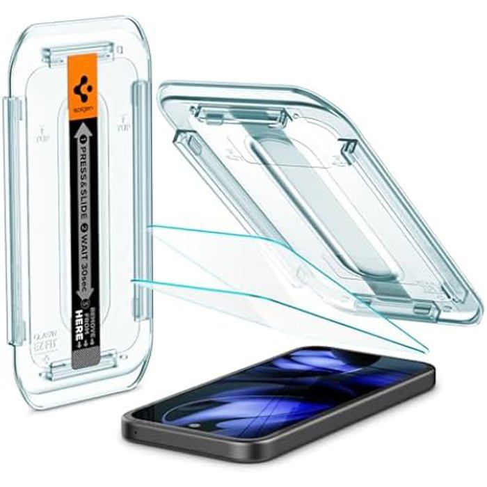 Verre Trempé - SPIGEN - Glas.tR EZ Fit - Compatible Google Pixel 9a - 2 Pièces - Dureté 9H