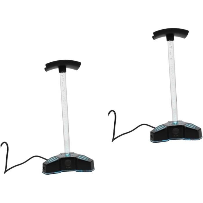 Lot De 2 Supports Pour Casque Sous Bureau - Fixation Adhésive, Universel