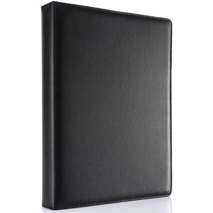 Classeur à Anneaux En Cuir Personnalisable - Portefeuille Cuir Homme 3 Anneaux 2.5cm