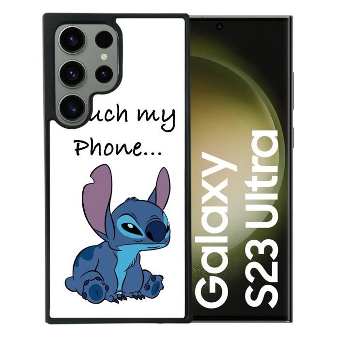 Coque Renforcée En Verre Trempé Pour Samsung Galaxy S23 FE Stitch Noir