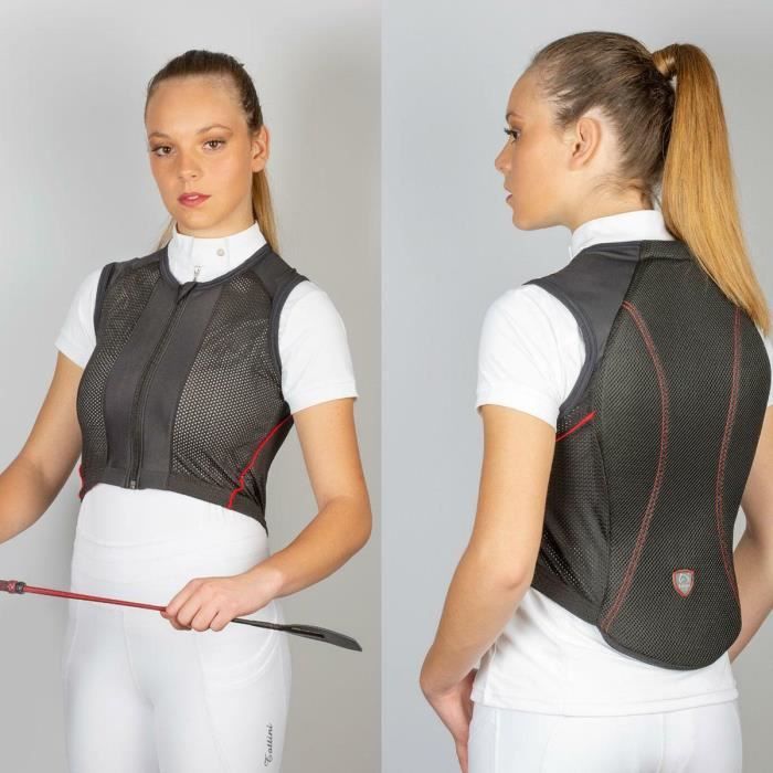 Protection dorsale equitation niveau 2 femme Tattini noir M Cdiscount Sport
