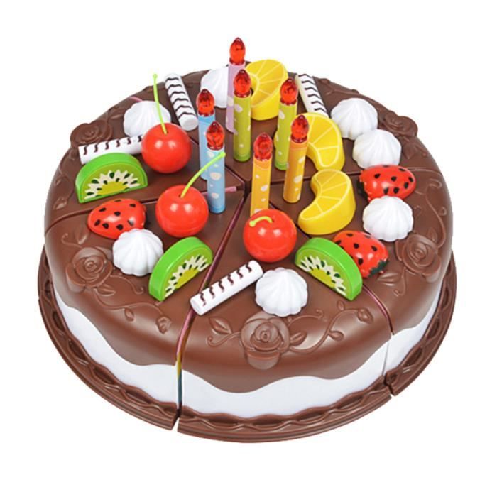 37 Pieces Ensemble Coupe Alimentaire Fruits Gateau Cuisson Jouet Educatif Jouer Bricolage Pour Enfants Cadeaux Farce Et Attrape Cdiscount Jeux Jouets