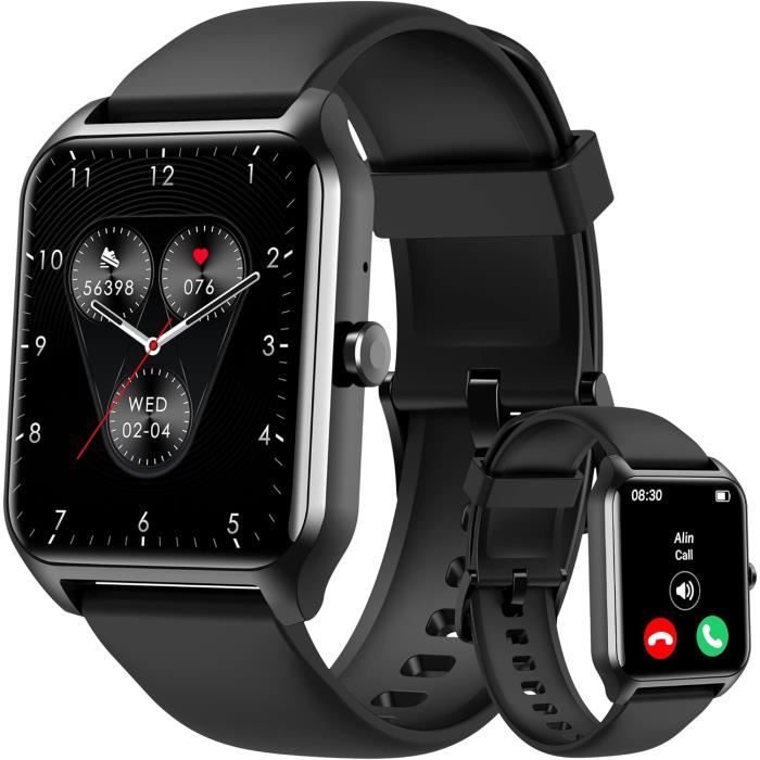 Lgnitek Montre Connectée Homme Femme Avec ECG+HRV/IMC/Acide Urique