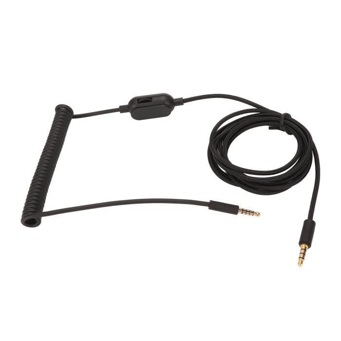 Dioche Hd25 Câble HD 25 Câble Noir Remplacement Ressort Bobine Câble pour Hd25 560 540 480 430 Écouteurs Écouteurs