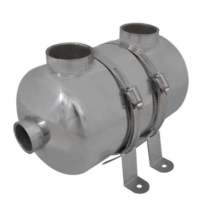 Échangeur de chaleur pour piscine - VIDAXL - 292 x 134 mm - 28 kW - Acier inoxydable SS304 - 25 tubes