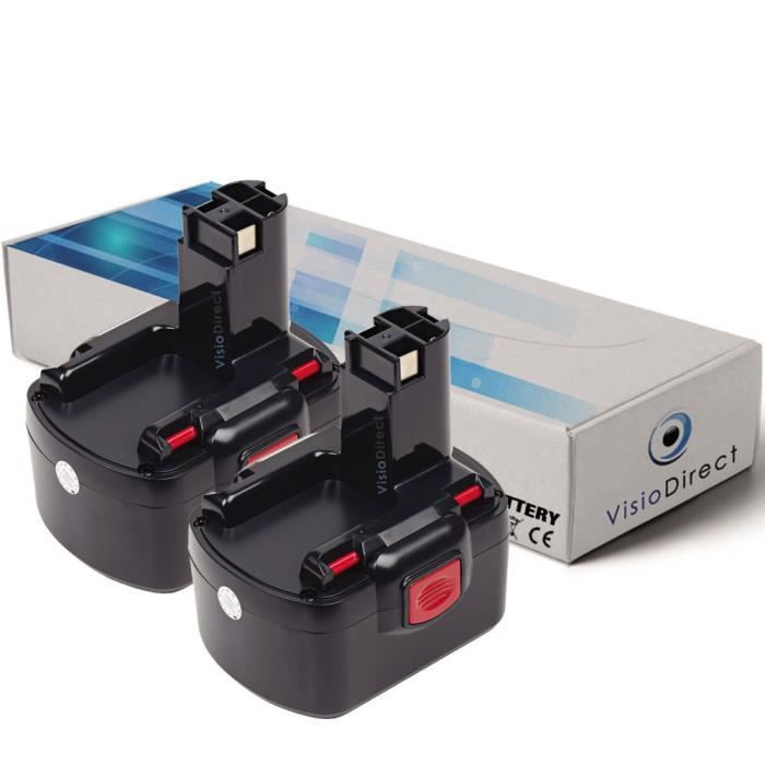 Lot de X2 batteries 12V 3000mAh pour BOSCH 23612 - Soci?t? Fran?aise