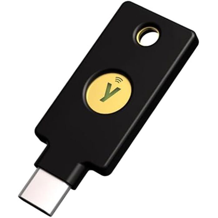 Yubico YubiKey 5C NFC FIPS 140 2 validé protocole FIDO2WebAuthn FIDO U2F Yubico OTP Oath TOTP Oath HOTP Smart Card PIV et OpenPGP. - vue 4