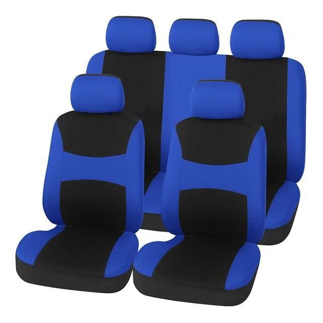 COUVRE SIEGE,blue full set--housses de siège de voiture universelles,  ensemble de 9 pièces de protection complet, compatible avec Ai - Cdiscount  Auto