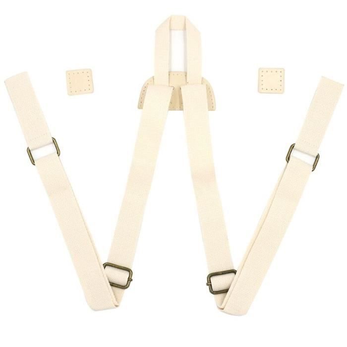 VBESTLIFE Bretelles Accordéon Réglables PU Rouge - Confortables Pour 16-120 Basses