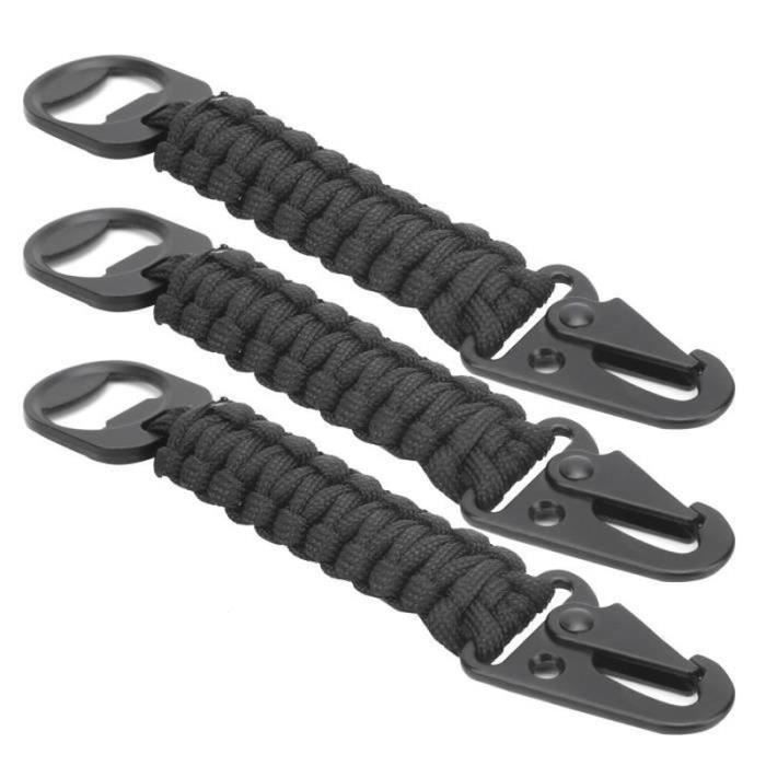 2 porte-clés en paracorde avec mousqueton et corde 1,2 m Semptec 2 porte-clés en paracorde avec mousqueton et corde 1,2 m Semptec